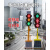 湖南可升降太阳能交通移动红绿灯信号灯驾校警示灯指示灯十字路口 300-8C-90型【升降款】 300四面两灯倒计