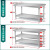 万迪诺304不锈钢工作台 加厚拆装式操作台打包桌 商用切菜桌打荷台烘焙桌 三层 1000*600*800mm
