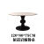 麦哟宝法式复古德利丰岩板旋转餐桌可伸缩方圆两用高端黑色实木圆形餐桌 依诺品牌岩板 1.35米旋转伸缩桌+6椅
