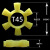 萌依儿联轴器六角缓冲垫黄色胶垫T型6角对角轮水泵弹性块减震梅花垫橡的 T455个价格