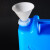 ASONE 废液回收容器实验室塑料废液桶20L滴定储液桶储水样品桶 蓝色20L带漏斗