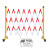 兴安迈 XAM-C00 伸缩围栏 可移动式隔离护栏玻璃钢（管式）红白色1.2米高*可伸5米 单位：个