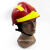 F2头盔抢险救援头盔消防员头帽新式韩式欧式防护地震应急蓝天救援 红色单独头盔