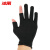 冰禹 BYlj-82 半指尼龙手套 耐磨透气劳保工作手套 两半指黑色(1双)