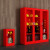 消防柜消防器材柜放置消防站展示柜灭火箱柜子微型建筑工地全套柜 04双人款