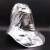 铝箔耐高温防火隔热头套炼钢厂铝厂1000度防护面罩消防披肩帽 （透明面屏）铝箔面罩 不含安全帽