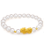 翡宝翠 母亲节礼物送妈妈婆婆淡水珍珠手链黄金貔貅手链999足金转运珠 白色7mm珍珠貔貅(金重约0.6克)