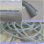 PVC纤维增强软管高压透明加厚耐压耐高温蛇皮水管日式编织网纹管 15mm*22mm   50M/卷