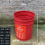 25L特厚铁桶垃圾桶户外家用大容量耐磨庭院铁桶带盖防火防锈环保 银色
