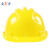 安力2002安全帽工地ABS工程建筑防砸透气三根筋监理安全头盔免费印字 黄色