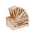 实木木框箱储物收纳木条箱子超市水果陈列道具长方形木箱装饰定制 B款原木色 大号