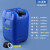 堆码桶化学实验室专用废液收集桶加厚化工塑料酒精废水桶20L25升 25L方桶-蓝色-1.4公斤