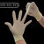 一次性乳胶手套工业级无粉加厚防水橡胶劳保耐磨防护检查手套 9寸净化乳胶手套每双 乳白色 S