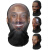科比头套詹姆斯乔丹库里人脸表演恶搞整蛊头套全脸3D面罩巴拉克拉 加长款-头套-奥尼尔 均码