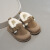 百丽驼美士（BALITOMMS）2024冬款韩版儿童棉鞋加绒保暖皮鞋反绒皮女宝冬季鞋 驼色加绒 15码内长12.0cm