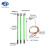 高压接地线10KV便携短路接地线夹25方软铜线35kv配电房平口接地棒 套装七1米棒1.5*3+5米线+接地夹