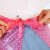 防水防油PVC围裙水晶点子塑胶透明长围腰水产罩 蓝色 PVC围裙1条装