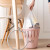 垃圾分类垃圾桶垃圾篓压圈厨房卫生间客厅卧室垃圾筒纸篓 大号北欧粉