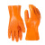 定制适用于橡胶止滑劳保手套加厚浸塑杀鱼胶皮颗粒防水防滑工作耐 佳护橘色止滑手套(10双) XL