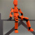 沁漫海dummy13人偶 多关节可动人偶3D打印有支架的可动玩偶身可动机 雪山白 人偶+手型+剑棍枪+护甲