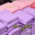紫色快递防水袋高颜值出卡打包材料飞机盒包装包装袋子递袋 加大号28x42cm 紫色20个