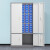 越越尚  零件柜电子元件存储柜工具整理柜钢制物料柜零件收纳柜 75抽蓝色抽屉下档带门  YYS-SJG-208
