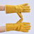 工匠手 棉电焊手套隔热全皮电焊双层优质 10双 黄色加棉款（牛皮） 