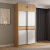 申花衣柜实木柜家用卧室简约组装成人移门衣橱 主柜1.6米