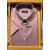 金利来（Goldlion）男装 夏季新疆棉纯棉免烫纯色修身短袖衬衣MSS22221754-11 粉红色11 38（165/84A）