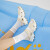 斯凯奇（Skechers）女鞋2024夏季新款时尚轻便凉鞋魔术贴休闲鞋缓震厚底沙滩鞋 119710-OFWT 35