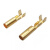 贝傅特 单孔插簧 圆孔插座黄铜镀锡接线端子铜管插头端子母端子 内径1.5mm 300只装