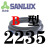 船用SANLUX三力士三角带传动带B2000到2400 B2100 B007 皮带 黑色B-2235三力士