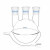 boliyiqi 夹套半包式三口烧瓶双层圆底三口反应烧瓶反应瓶实验室器皿 半包式1000ml/24*24*24# 