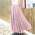 UPFJ雪纺半身裙女2024夏季新款540度三层大摆裙半身沙滩裙纯色长裙显 540度三层大红 裙长80cm