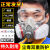 全面罩防毒面具生化防护面罩电焊呼吸器喷漆化工气体囗罩专用 402橡胶防毒4包活性炭