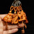 VANTABLACK桃木雕刻十二生肖吊坠属鼠牛虎兔龙蛇马羊猴鸡狗猪汽车钥匙扣挂件 葫芦1(21*55mm)