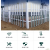 YW PVC塑钢护栏 草坪变压器围栏 绿化栅栏篱笆栏 高1.2m 厚1mm 带立柱 (单位:米)