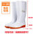 大码白色雨鞋食品厂工作雨靴防滑食品卫生靴防油加绒加棉保暖水鞋 506低筒白色 39