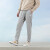 阿迪达斯 （adidas）男子灰色运动套装 潮流时尚学生服饰舒适透气休闲针织卫衣卫裤 IC9411/直筒长裤下装 L/180
