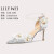Lily Wei【绿野仙踪】设计感法式高跟鞋女2024新款大码女鞋 银色【跟高8cm】 35