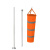 可立摩反光风向测试袋含杆套装 进风口35cm 出风口15cm 长100cm 桔红色 含不锈钢杆配送3个安装螺丝 