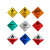 捷力顺 LJS09 危险品车辆标志牌 化学品反光标识警示牌  4类自燃物品
