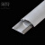 须特（XUTE) 明装耐踩半圆压线走线过线扣线槽穿线板电线布线槽地线槽 弧形铝合金线槽板6号加厚（1.0mm)/米