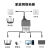 网线分线器一分三千兆网络RJ45网口分配器小型路由器一分二一拖四转接头 活动仅剩【00:58:18】 百兆一分四*4设备同时上网