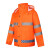 反光雨衣户外执勤分体雨衣防寒防汛公路养护环卫雨衣套装定制 橘色1件 XL