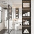 克里茨韩国品质嵌入式浴室壁龛隔板定制金属不锈钢浴室壁龛卫生间成品置 拼接款单层
