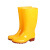 君御 防滑防水雨鞋 黄色中筒 43