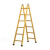 梯子折叠伸缩铝合金人字梯便携升降工程梯专用多功能室内楼梯 全筋加固加强版-全铝合金-8步