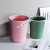 船用垃圾桶 磨砂创意垃圾桶大号卫生间客厅厨房卧室办公室带 中号粉色(带压圈)