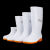 大码白色雨鞋食品厂工作雨靴防滑食品卫生靴防油加绒加棉保暖水鞋 506低筒白色 标准码 36